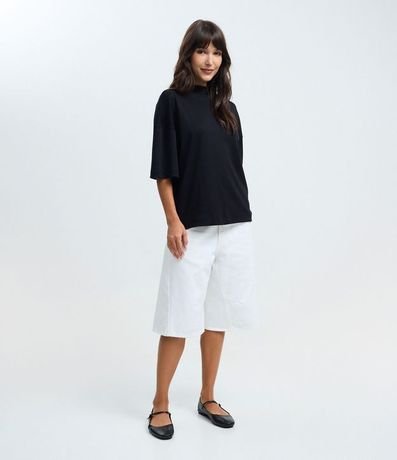 Remera Sueltecita con Cuello Entero y Manga Corta 2