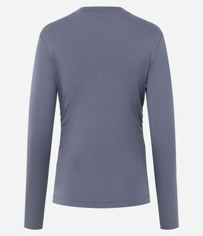 Blusa Manga Larga con Fruncido en la Cintura en Algodón 6