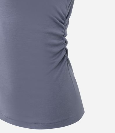 Blusa Manga Larga con Fruncido en la Cintura en Algodón 7