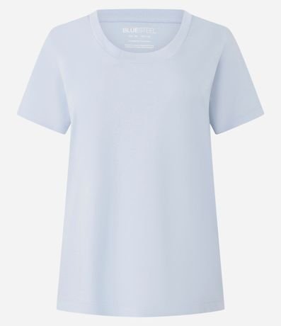 Blusa Básica Manga Corta en Algodón 4