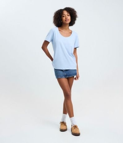 Blusa Básica Manga Corta en Algodón 2