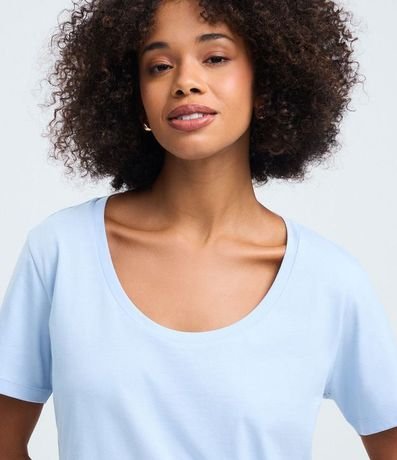 Blusa Básica Manga Corta en Algodón 3