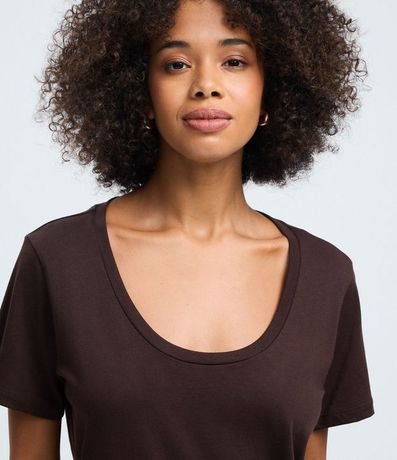 Blusa Básica Manga Corta en Algodón 3