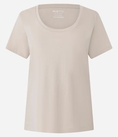 Blusa Básica Manga Corta en Algodón 4