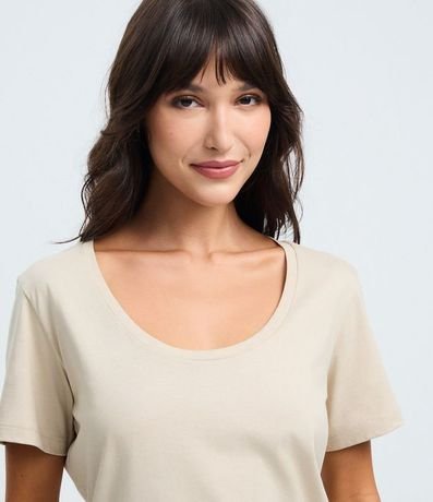 Blusa Básica Manga Corta en Algodón 3