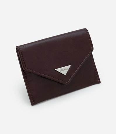 Billetera Sobre Pequeña en PU con Detalle Triangular