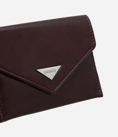 Billetera Sobre Pequeña en PU con Detalle Triangular 3