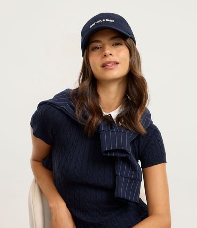 Gorra Aba Curva en Sarga con Bordado Not Your Babe 7