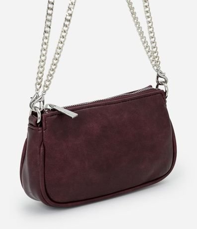 Cartera Transversal Pequeña en PU con Asa en Cadena