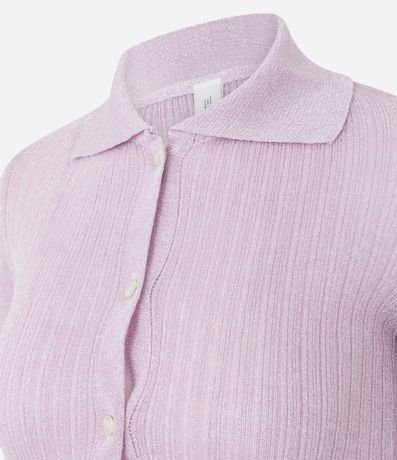 Blusa en Punto Manga Larga con Detalles Contrastantes 2