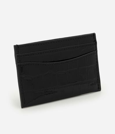 Billetera Tarjetera Pequeña con Textura Crocco 3