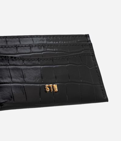 Billetera Tarjetera Pequeña con Textura Crocco 4