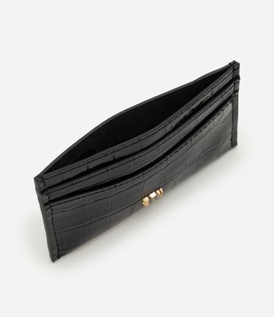 Billetera Tarjetera Pequeña con Textura Crocco 5