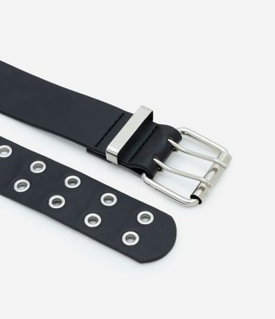 Cinturón en PU Liso con Ojale Estilo Punk 4