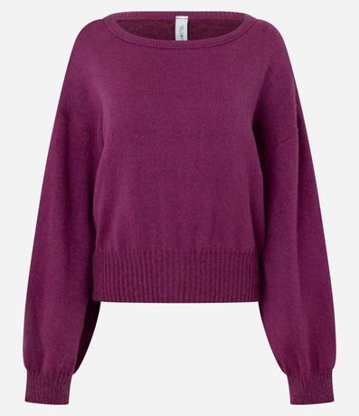 Blusa en Punto Leve con Escote Hombro a Hombro