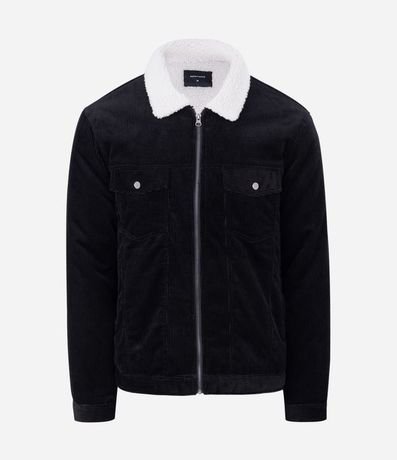Campera en Terciopelo con Sherpa