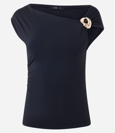 Blusa en Poliamida con Adorno en el Hombro 4
