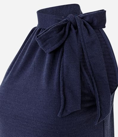 Blusa Cuello Alto con Lazo en Lazo 5