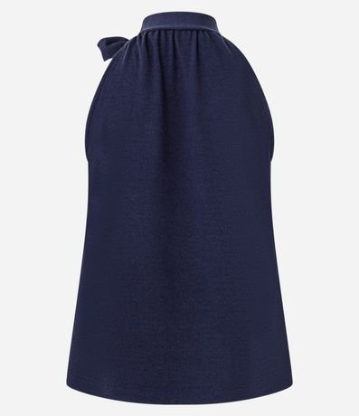 Blusa Cuello Alto con Lazo en Lazo 6