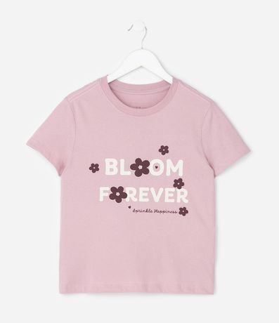 Remera Infantil con Lettering Bloom Forever – Talle 7 a 16 años