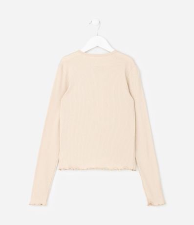 Blusa Infantil Baby Look con Corazones Puff – Talle 5 a 14 años 2