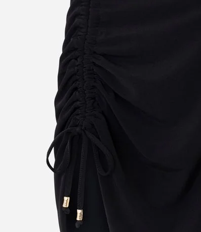 Blusa en Suedine con Escote Asimétrico 5