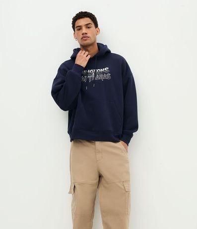 Pantalón Baggy Relaxed en Sarga Lisa 4