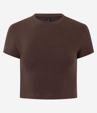 Blusa Cropped Manga Corta en Cotton 5