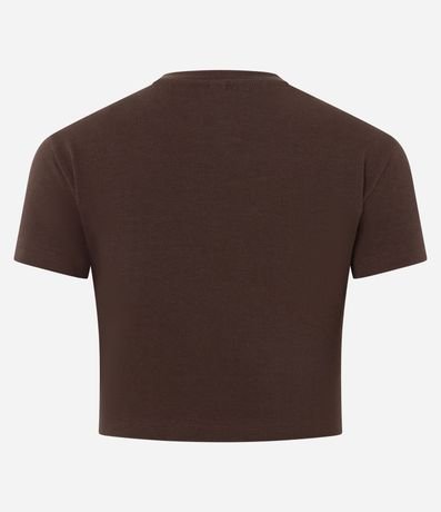 Blusa Cropped Manga Corta en Cotton 6