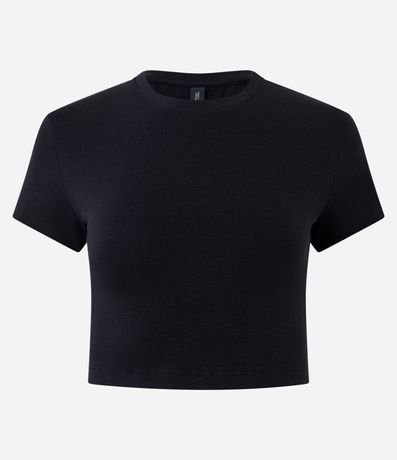 Blusa Cropped Manga Corta en Cotton 4