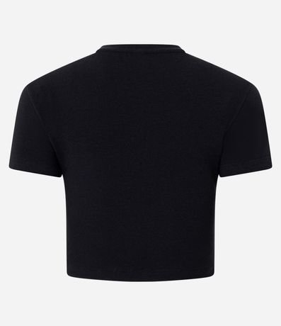 Blusa Cropped Manga Corta en Cotton 5