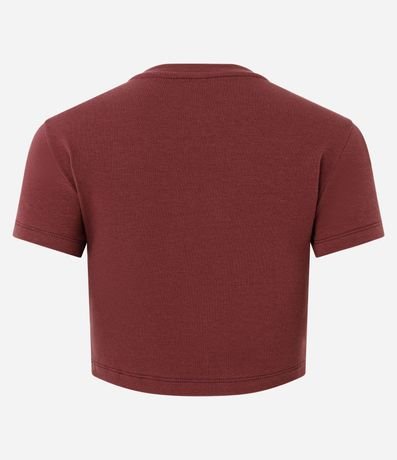 Blusa Cropped Manga Corta en Cotton 2