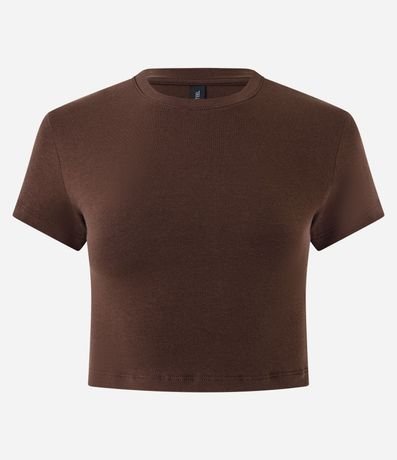 Blusa Cropped Manga Corta en Cotton 4