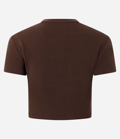 Blusa Cropped Manga Corta en Cotton 6