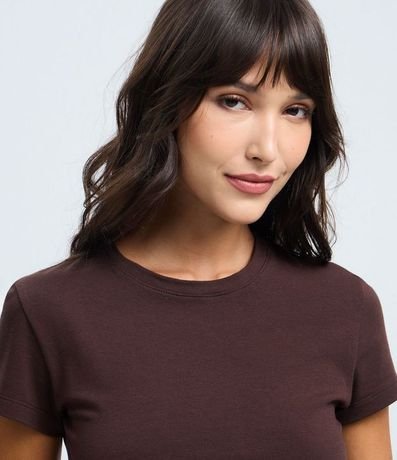 Blusa Cropped Manga Corta en Cotton 2