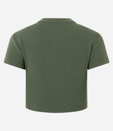 Blusa Cropped Manga Corta en Cotton 5