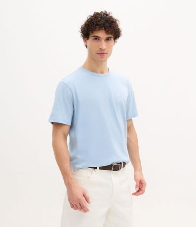 Remera Comfort en Algodón con Selo Náutico Âncora 1