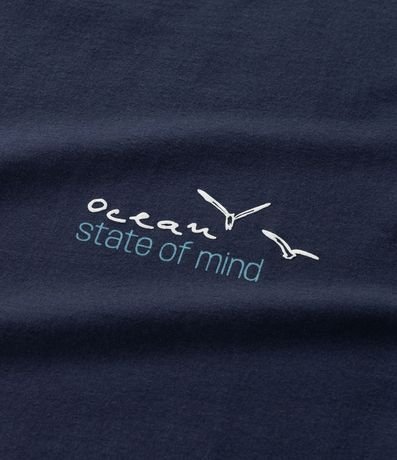 Remera Manga Corta en Algodón con Estampa Ocean 7