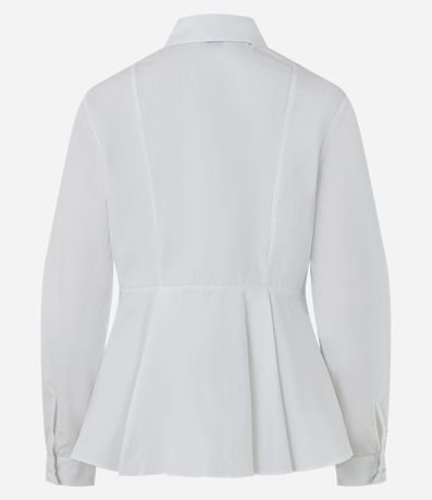 Camisa Peplum en Algodón con Manga Larga 2