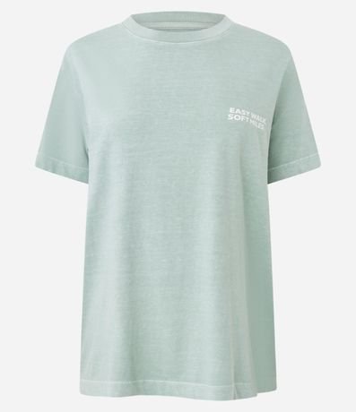 Remera Oversized Deportiva en Algodón con Lettering 5