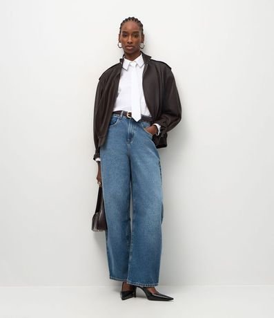 Camisa Alargada en Algodón con Corbata 3