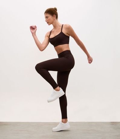 Pantalón Legging Acanalada en Microfibra