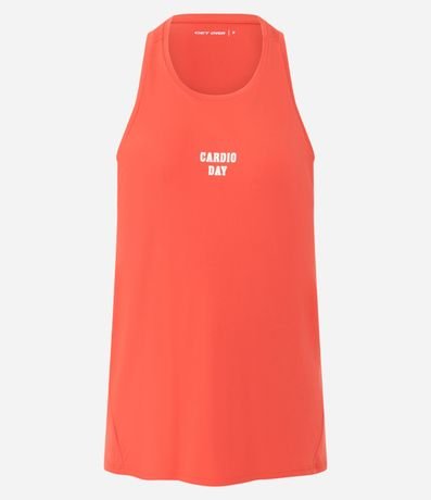Musculosa Nadador Deportiva en Poliamida con Estampado Cardio Day