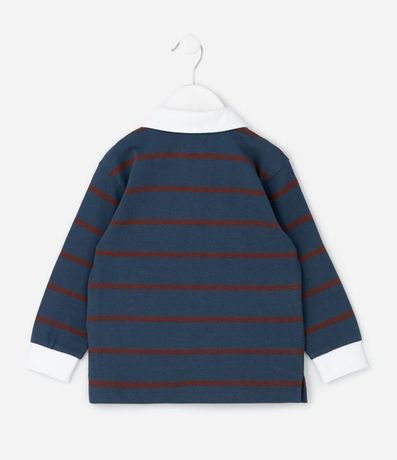 Camisa Polo Infantil Rayas con Bordado – Talle 1 a 6 años 2