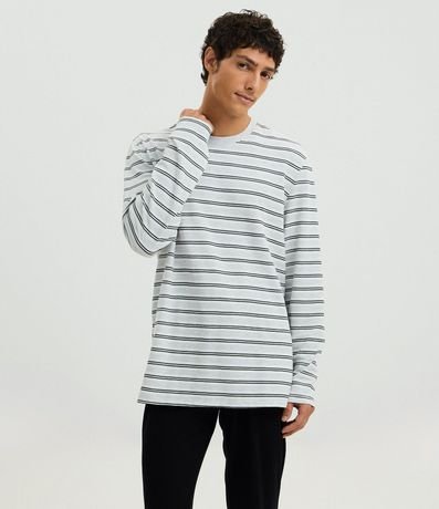 Pijama Largo con Remera Rayada 4