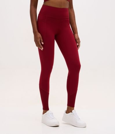 Pantalón Legging Deportiva con Recorte Canelado y Bolsillo Lateral 2