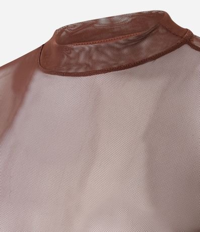 Remera Segunda Pele en Tule Manga Larga 4