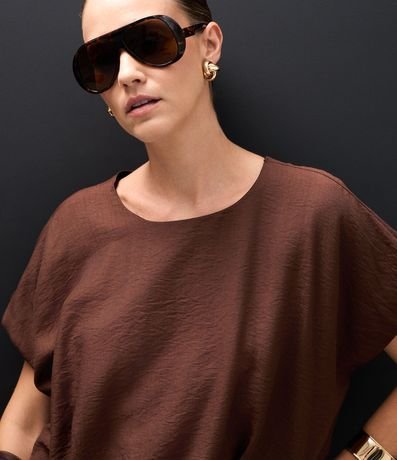 Blusa Balonê Corta en Viscosa 4