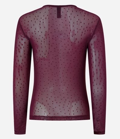 Blusa Segunda Piel en Tul Flocado 7