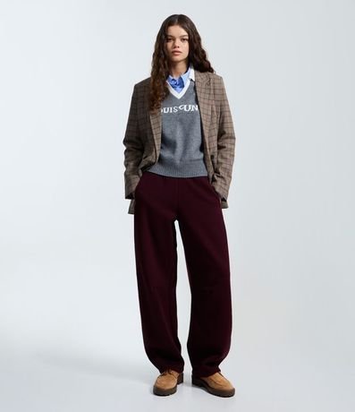 Pantalón Barrel de Algodón